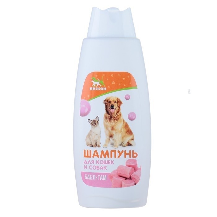 Шампунь для кошек и собак Пижон, с ароматом Bubble Gum, 250 мл