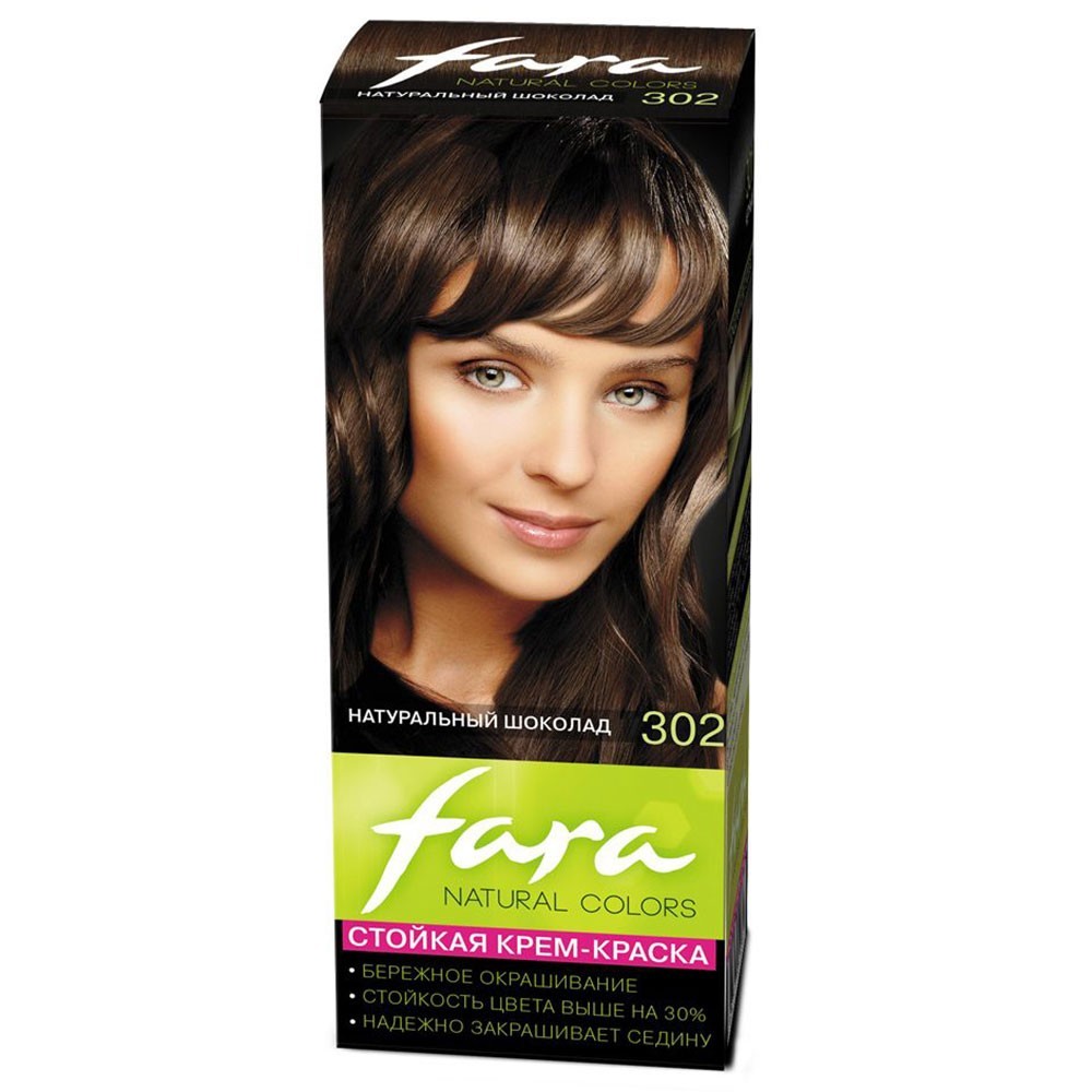 Краска для волос fara 302 натуральный шоколад