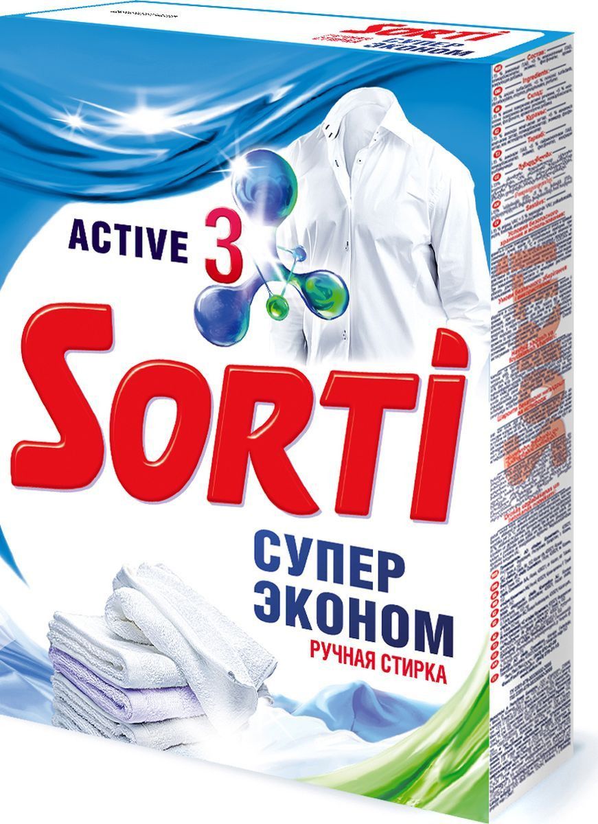 Порошок для ручной стирки Sorti Супер-Эконом, 350 гр