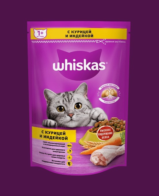 Whiskas индейкой паштет