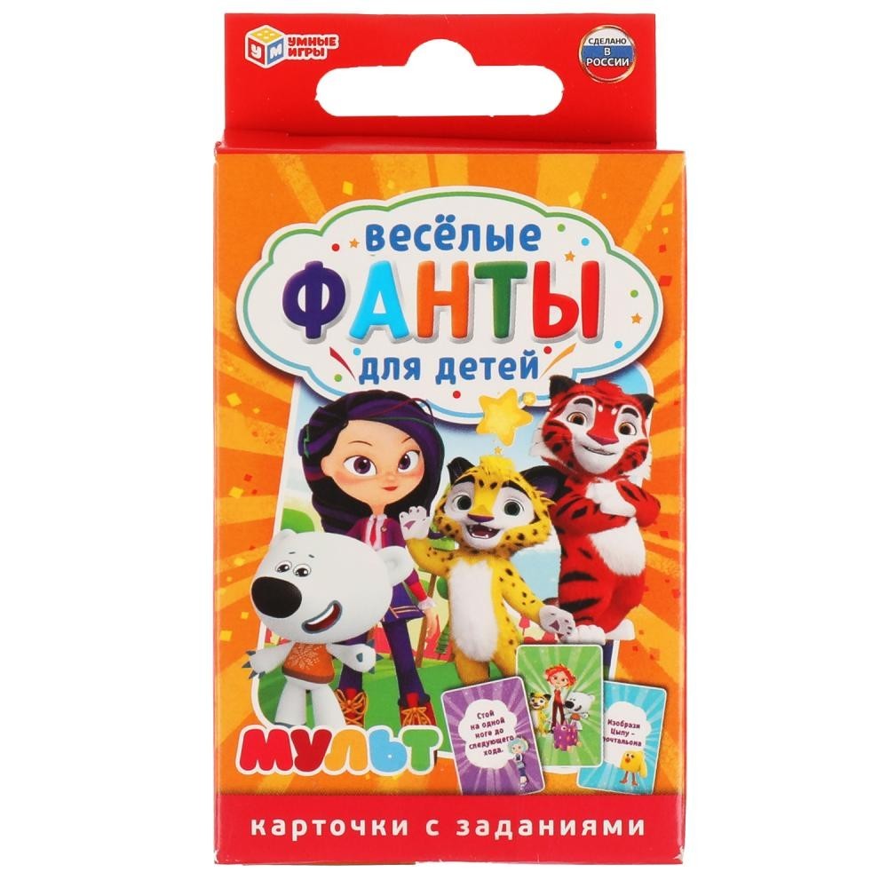 Карточная игра Умные игры Веселые фанты Мульт, 32 карточки